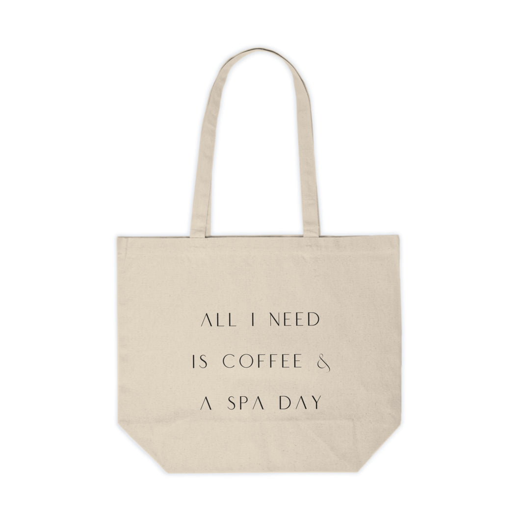 All I Need Is Coffee Shopping Tote