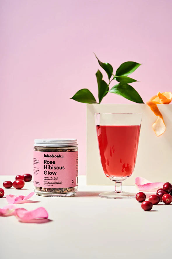 Rose Hibiscus Glow - Superfood Tea Blend